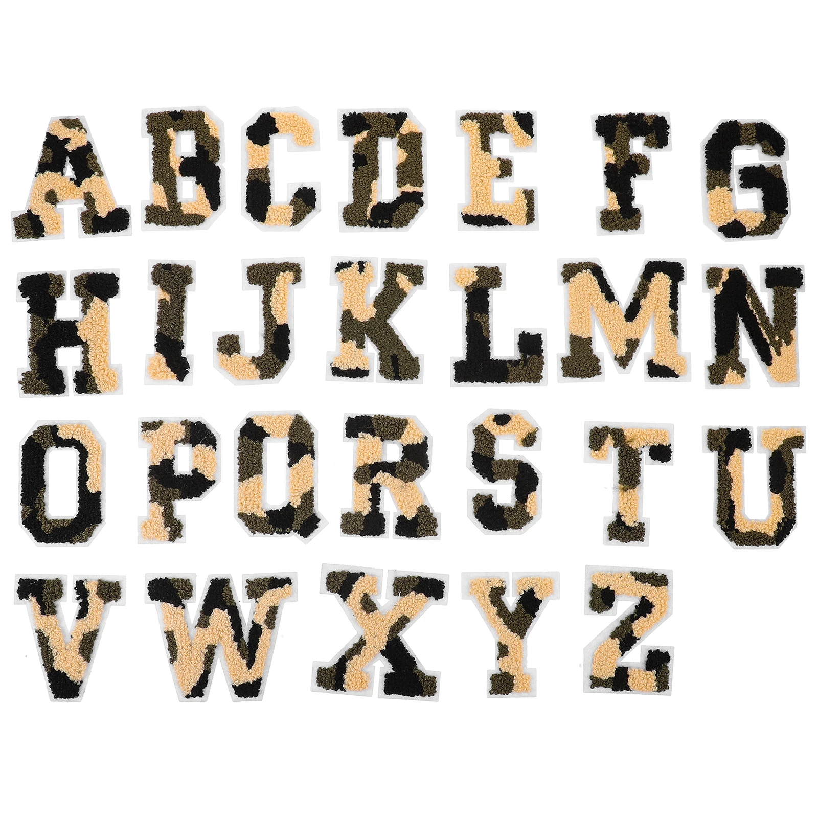 

26pcs Letter Patch Colored 7cm Embroidered Stickers Iron On Patches Clothes Backpack Pants Wallet Hat Shoes Repair
