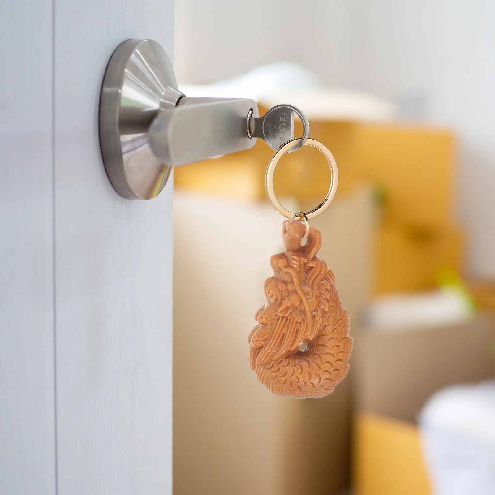 

Bag Hanging Ornament Vintage Dragon Decorations Wooden Ornaments Chinese Dragons Themed