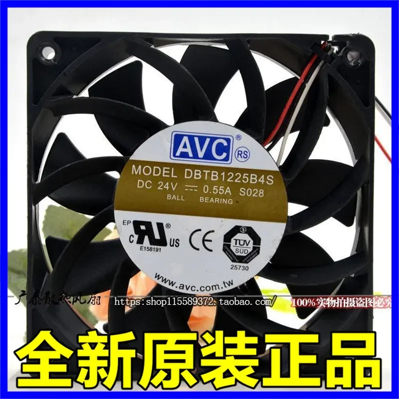 for AVC DBTB1225B4S 12CM 12025 24V 0.55A Three Wire Large Air Volume Cooling Fan