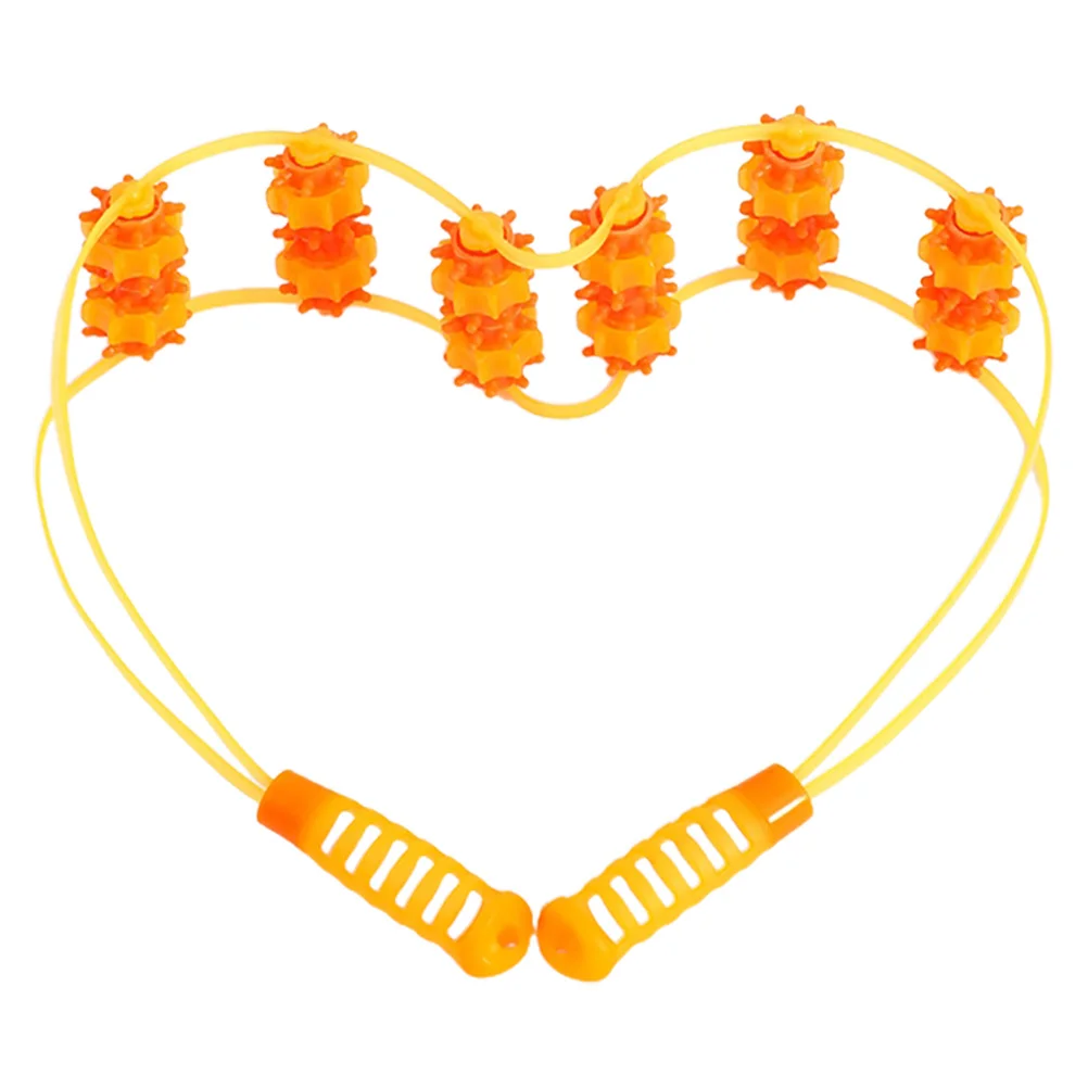 手動バックマッサージローラーポータブル調節可能なマッサージツール背中脚首筋肉リラクゼーションフィットネス療法用