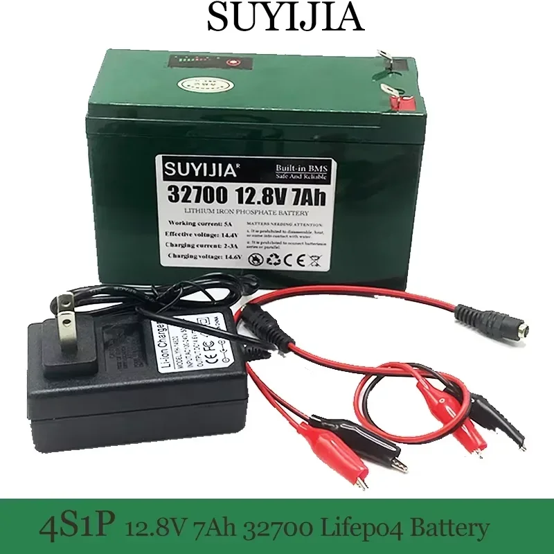 Original 32700 4S1P 12.8V 7Ah Lifepo4 BatteryPack with 4S 7AH BMS Balanced for Electric Boats and Uninterruptible Power Supplies