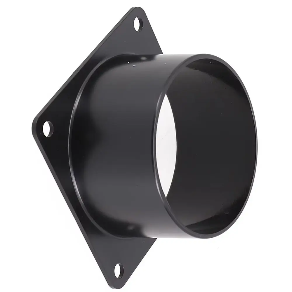 1Pcs 75/100/120/150mm Flange Connector Square Bottom Black Air Inlet And Outlet Pipe Fitting ABS Air Ducting Connection Flange