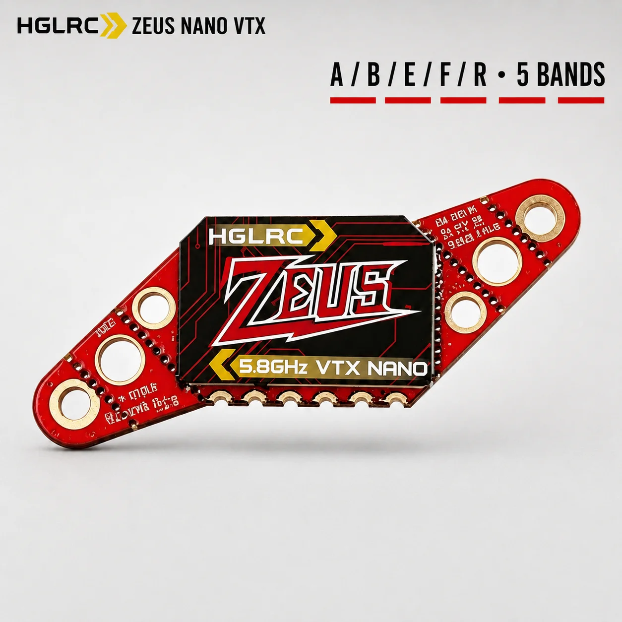 HGLRC Zeus Nano 350mW VTX 5.8GHz 40CH Analog FPV Video Transmitter IRC Tramp 5V UFL Foxeer Reaper Nano Alternative for FPV Drone