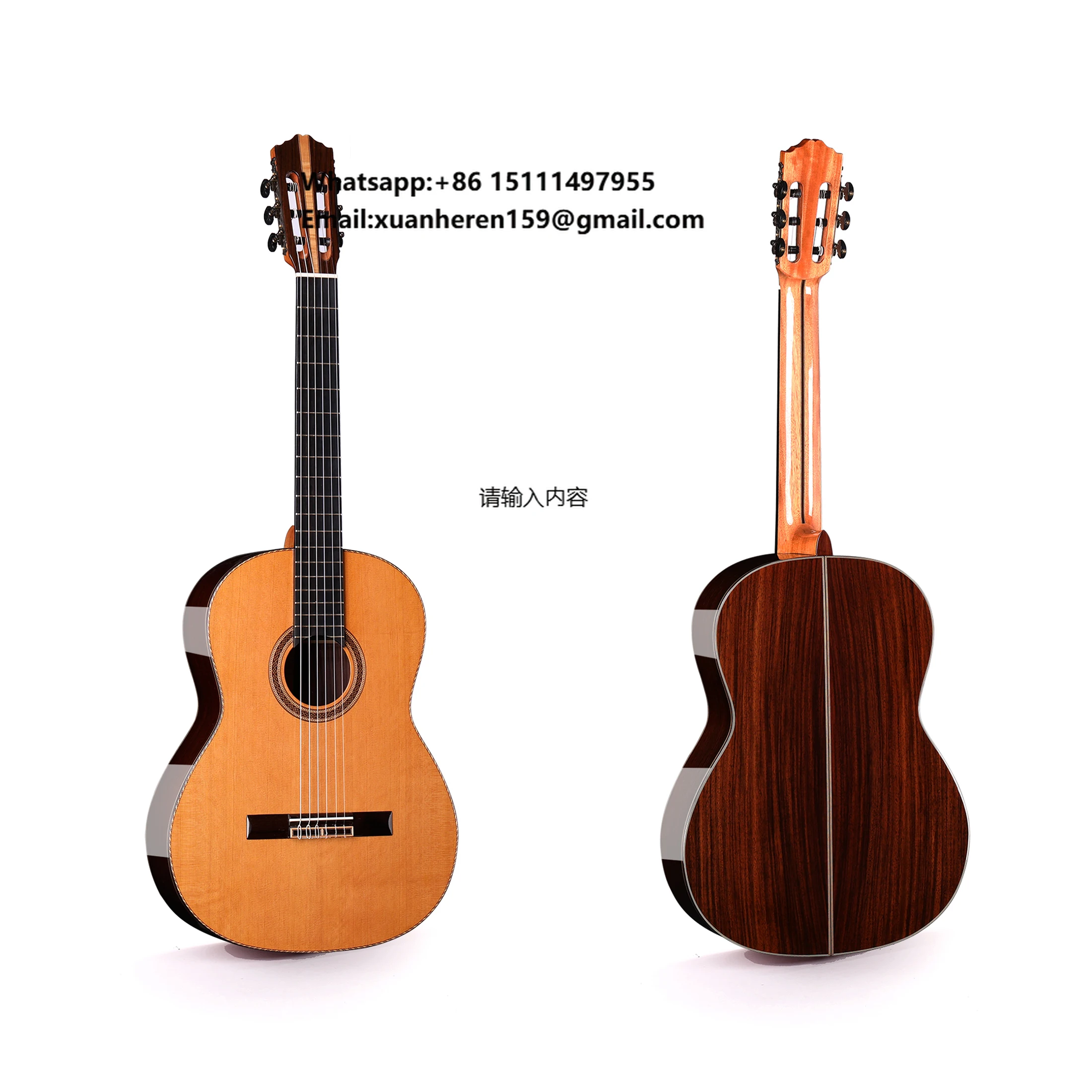 

High Quality Musical Instrument 39 Inch Classical Guitar Handmade High Gloss Accept Customization Alston AG-330