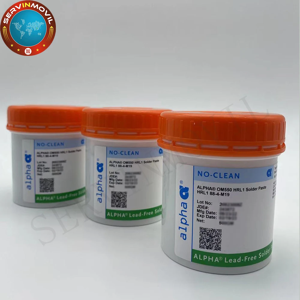 Alpha OM550 Solder Tin Paste 138℃ Melting Point 0.5KG Welding OM550 Flux Soldering Cream Repair PCB BGA CPU LED Rework Tools