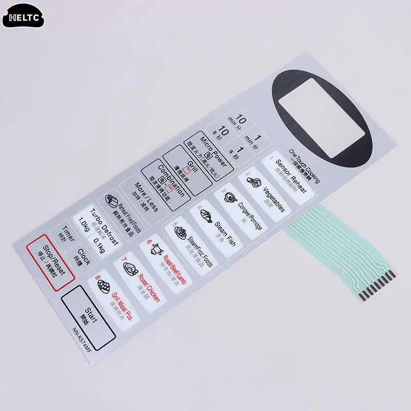 1pcs Membrane Switch Microwave Oven Accessory Panel NN-K574MF Membrane Switch Touch Switch Control Button Replacement Parts