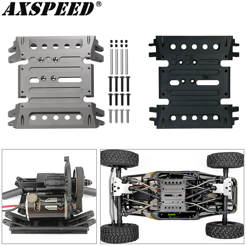 

AXSPEED Aluminum Chassis Skid Plate Center Gearbox Mount Holder for 1/10 Axial Wraith 90018 RC Crawler Car Upgrade Parts