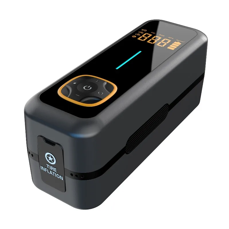 Suitable for bicycles and electric vehicles, portable car air pump, intelligent digital display