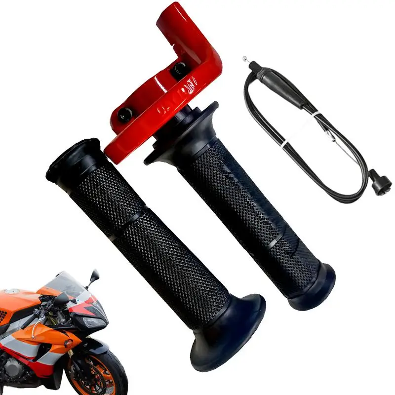 

Motorcycle Throttle Grip Motorcycle Throttle Grip Set Twists Cable Motorcycle Throttle Assembly Dirt Bike Grips With Throttle