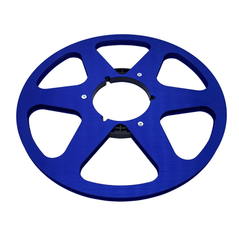 1 PCS New Analog Audio 10.5Inch X ¼Inch Metal Tape Reel -NAB HUB Open Reel Audio Aluminum Takeup Reel By Pioneer (Blue)