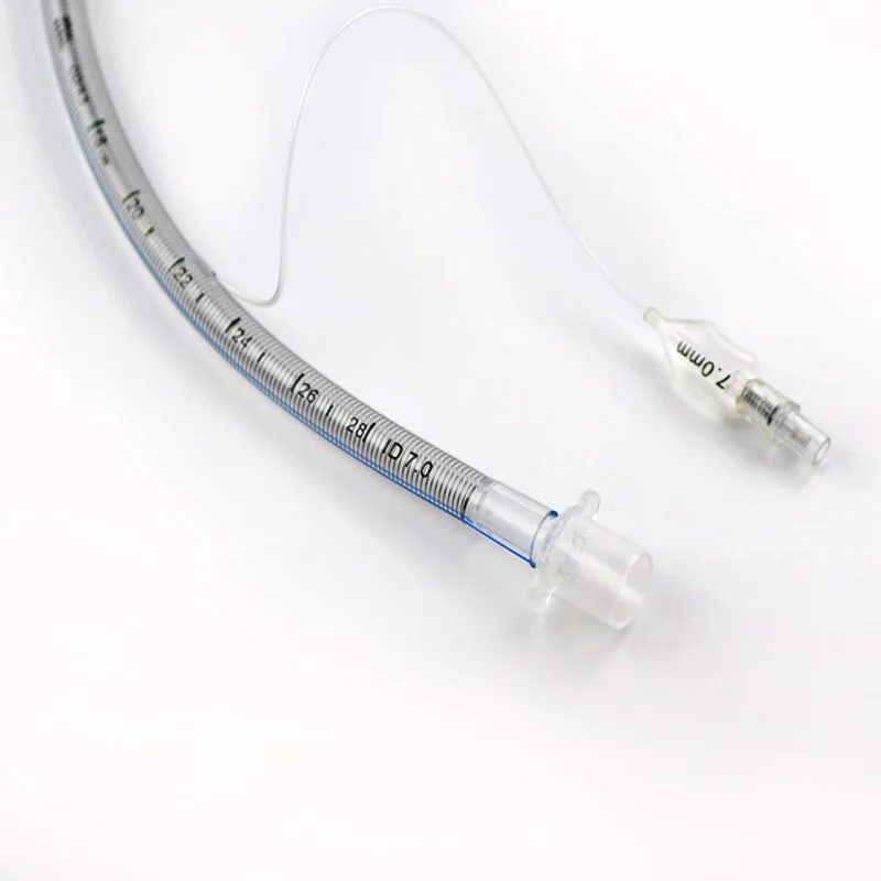 Disposable PVC Reinforced Endotracheal Tube with Cuff  Sterile Tracheal Intubation