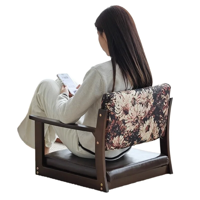 

Japanese-style room chair, tatami seat, Japanese-style solid wood low stool, floor chair