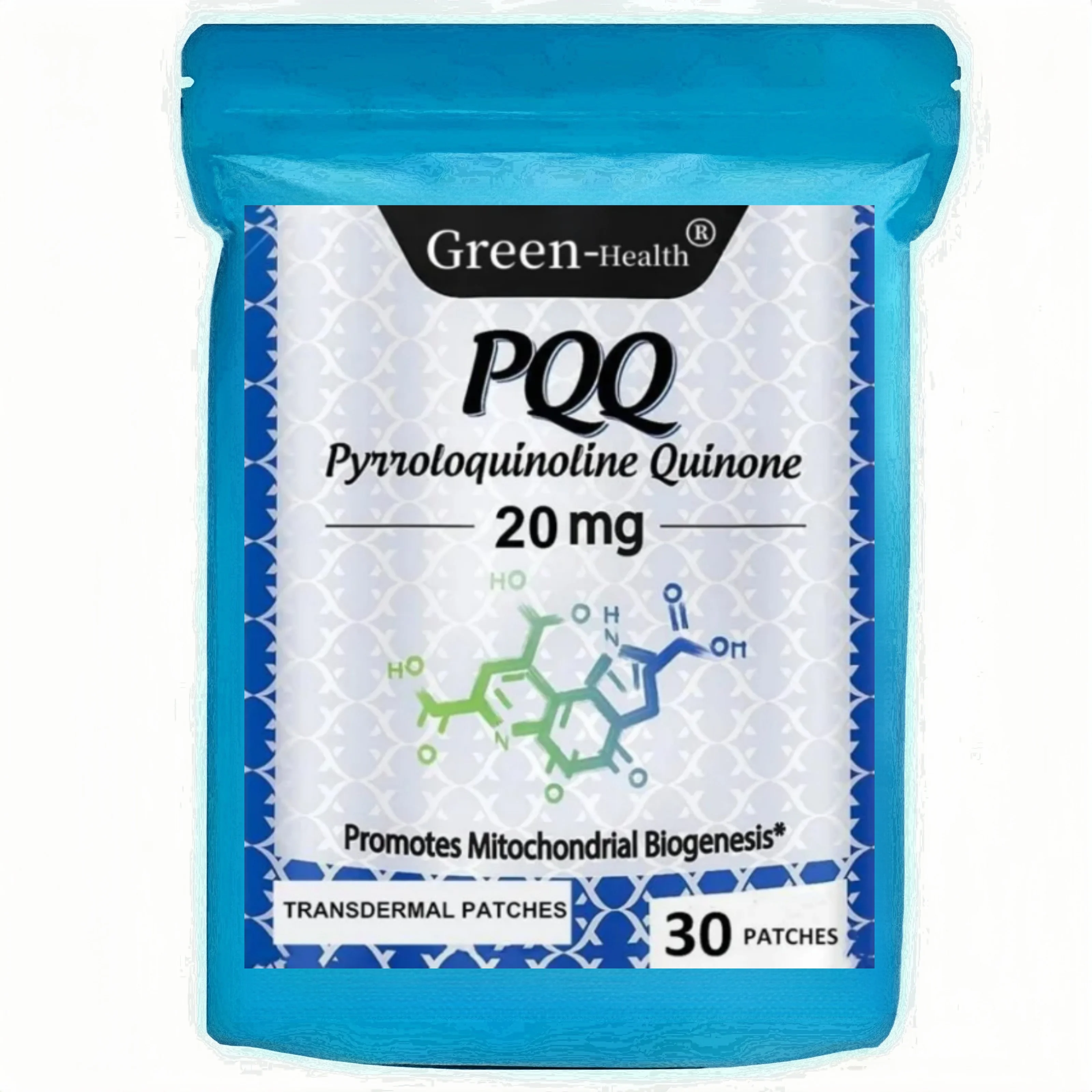 PQQ (Pyrroloquinoline Quinone) Transdermal Patches -30 Patches One Month Supply