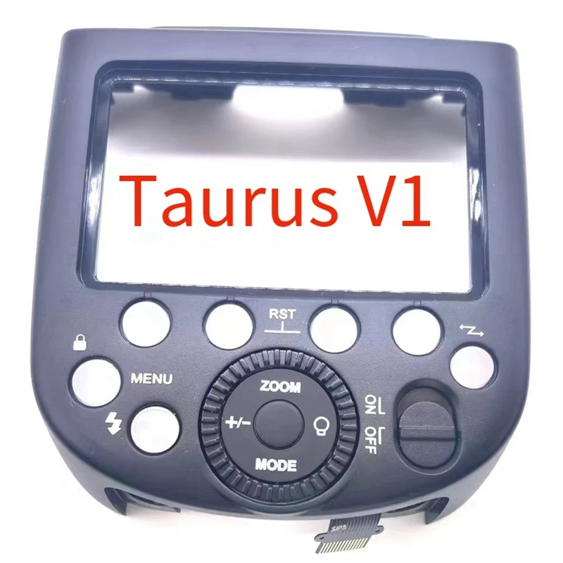 Speedlite Flash tampa traseira traseira, Modo Função Seleção Painel de botão, substituição para Godox V1 Roda Key Board, Sem tela LCD