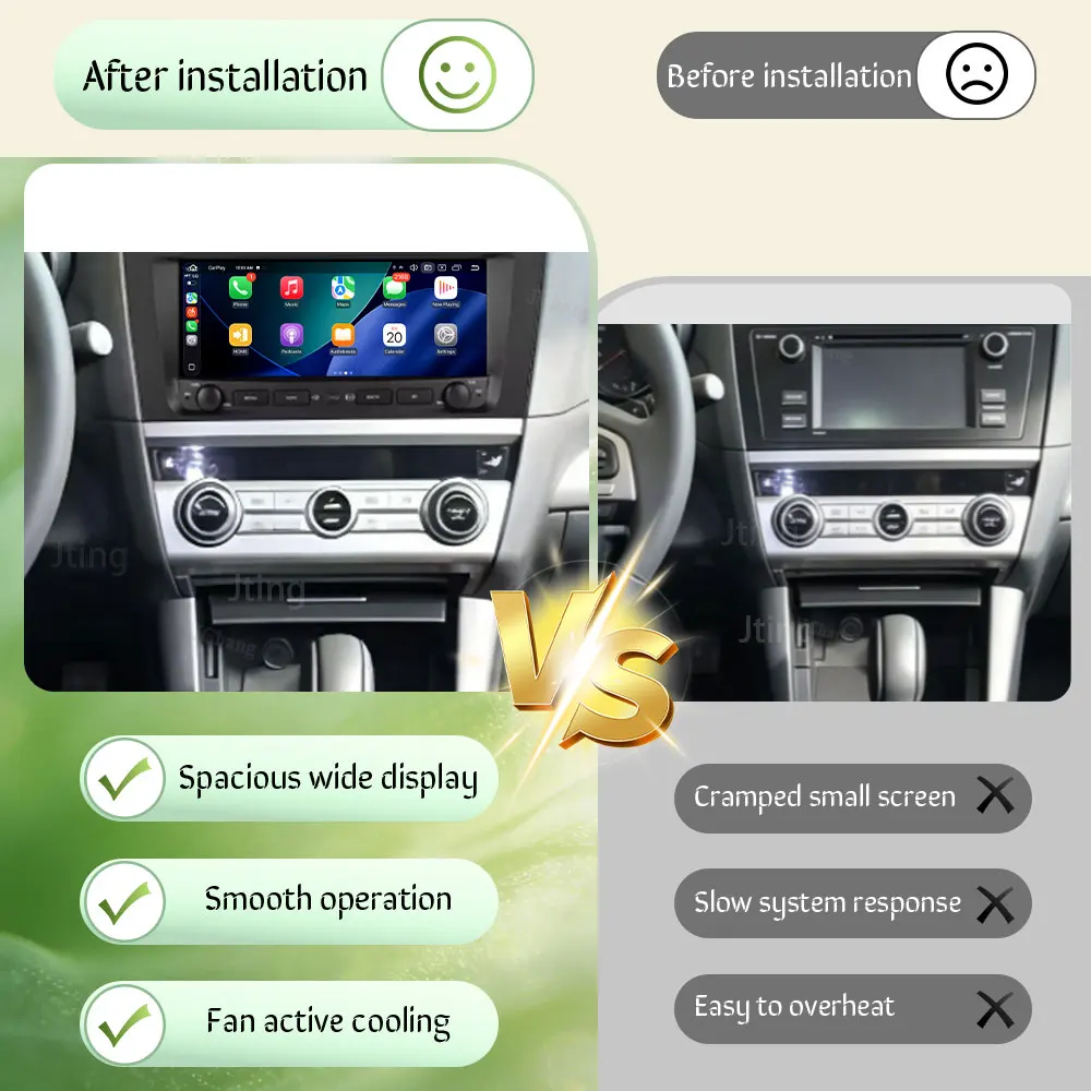 For Subaru Outback 5 Legacy 6 2015-2018 Hyundai Android Auto Car Radio Mutimedia Player GPS Navigation Bluetooth 4G DSP WFi QLED