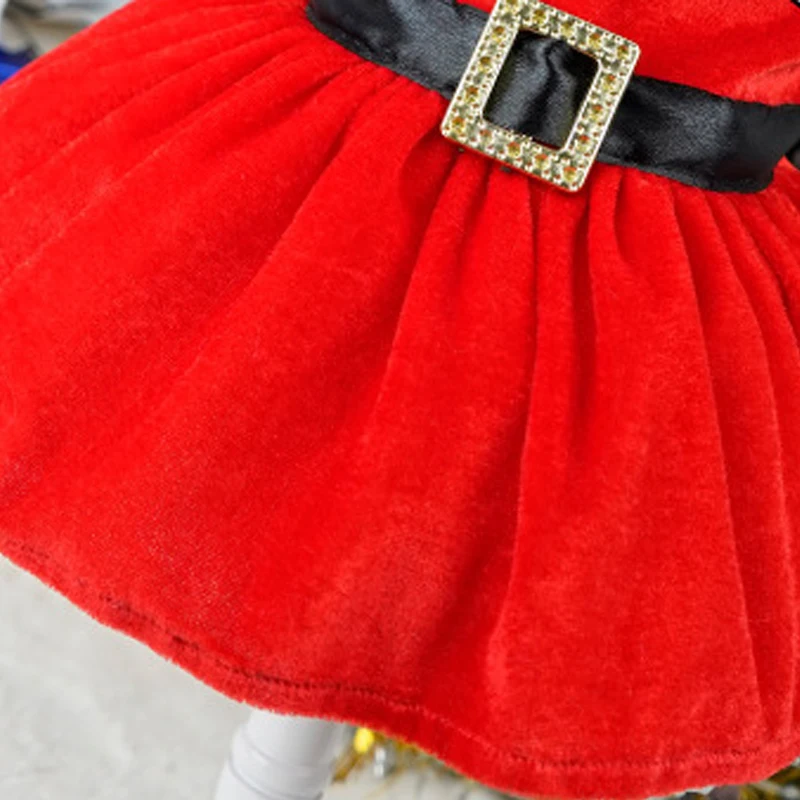 Christmas Princess Dress for Dogs and Cats, Cosplay Clothes, Pet Dog Dress, Fancy Puppy Dress