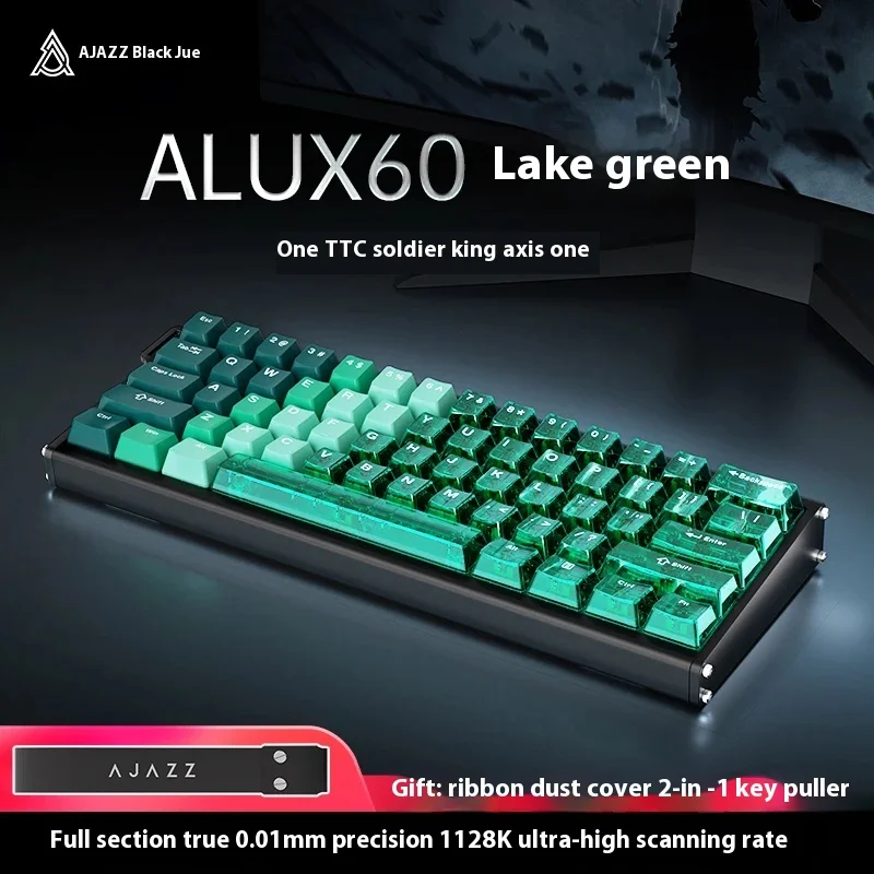 

AJAZZ ALUX60 клавиатура с магнитным переключателем, проводная клавиатура с возможностью горячей замены RGB 8K 0,125MS RT 0,01 мм, алюминиевая механическая клавиатура на заказ, подарок