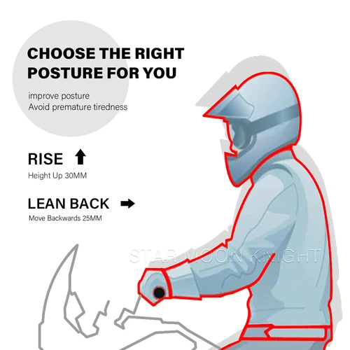 Imagen 2 del producto Elevador de manillar de motocicleta para Voge 900 DSX DS900X DSX900 2024, accesorios, barra de mango, elevadores de aluminio CNC hacia arriba y hacia atrás