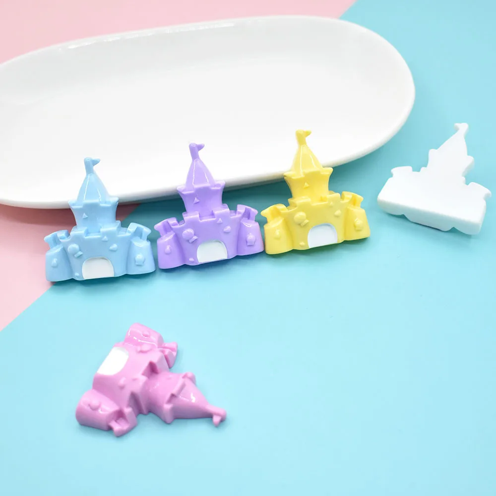 Macaroon Resin Mini Castle Kawaii Accessories,Mini Figurine,Miniatures Scrapbooking,Flatback Cabochons,Craft Supplies,DIY Phone