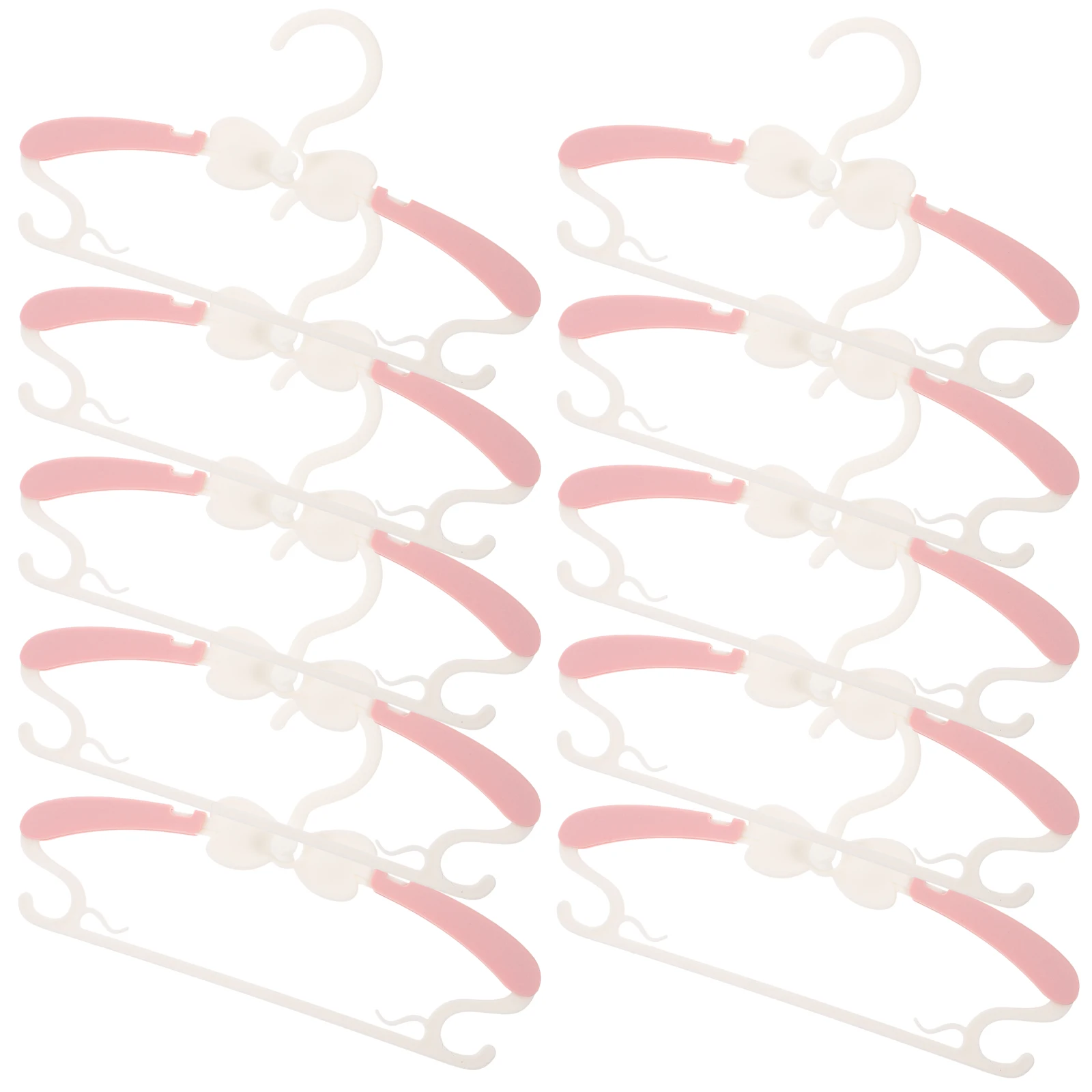

10 Pcs Kids Clothes Hangers Plastic Baby Hangers Pink Telescopic Childrens Closet Small Adults Clothes Hanger Safe Smooth