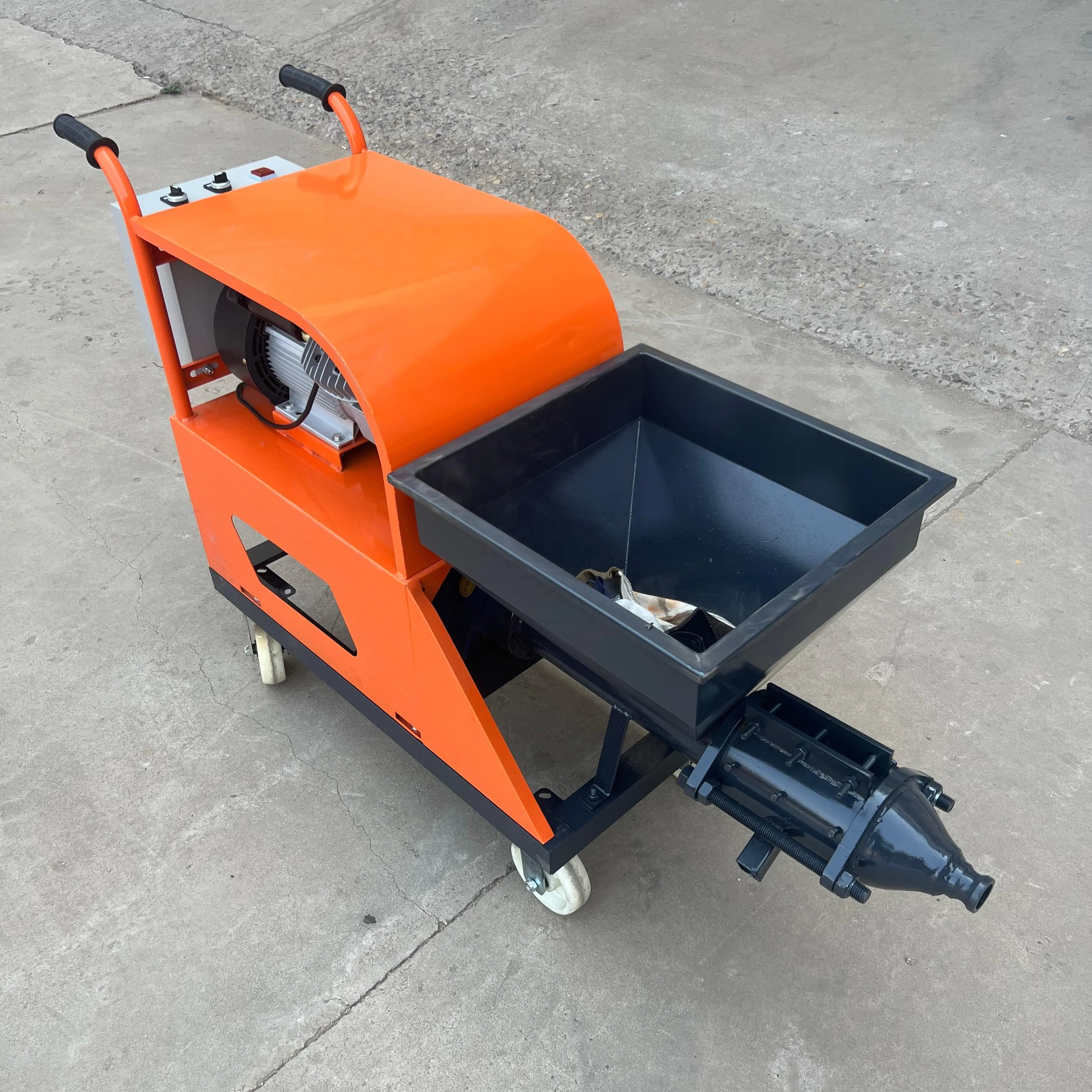Diesel Engine Mortar Spraying Machine Sand Cement Wall Plaster Sprayer Cement Spray Equipment For Building Construction Use