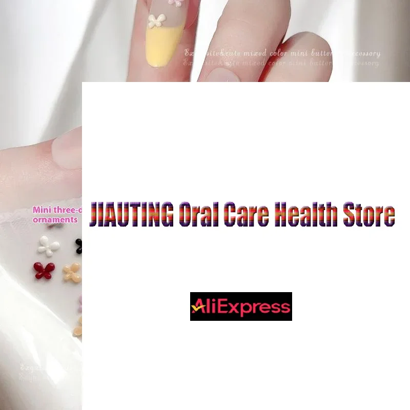 100Pcs Nail Enhancement Mini Mixed Color Bow Resin Flat Bottom Nail Decoration Nail Charm Accessories