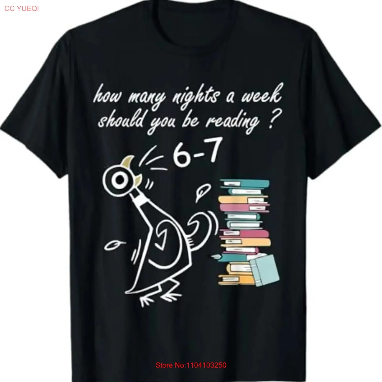 How Many Nights A Week Should You Be Reading 6 7 Teacher T Shirt vintage Washed Versatile fashion Soft Slightly streetwear