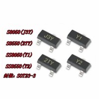 100PCS S8050 S8550 SS8050 SS8550 Screen J3Y 2TY Y1 Y2 SOT23-3 SMD Transistors