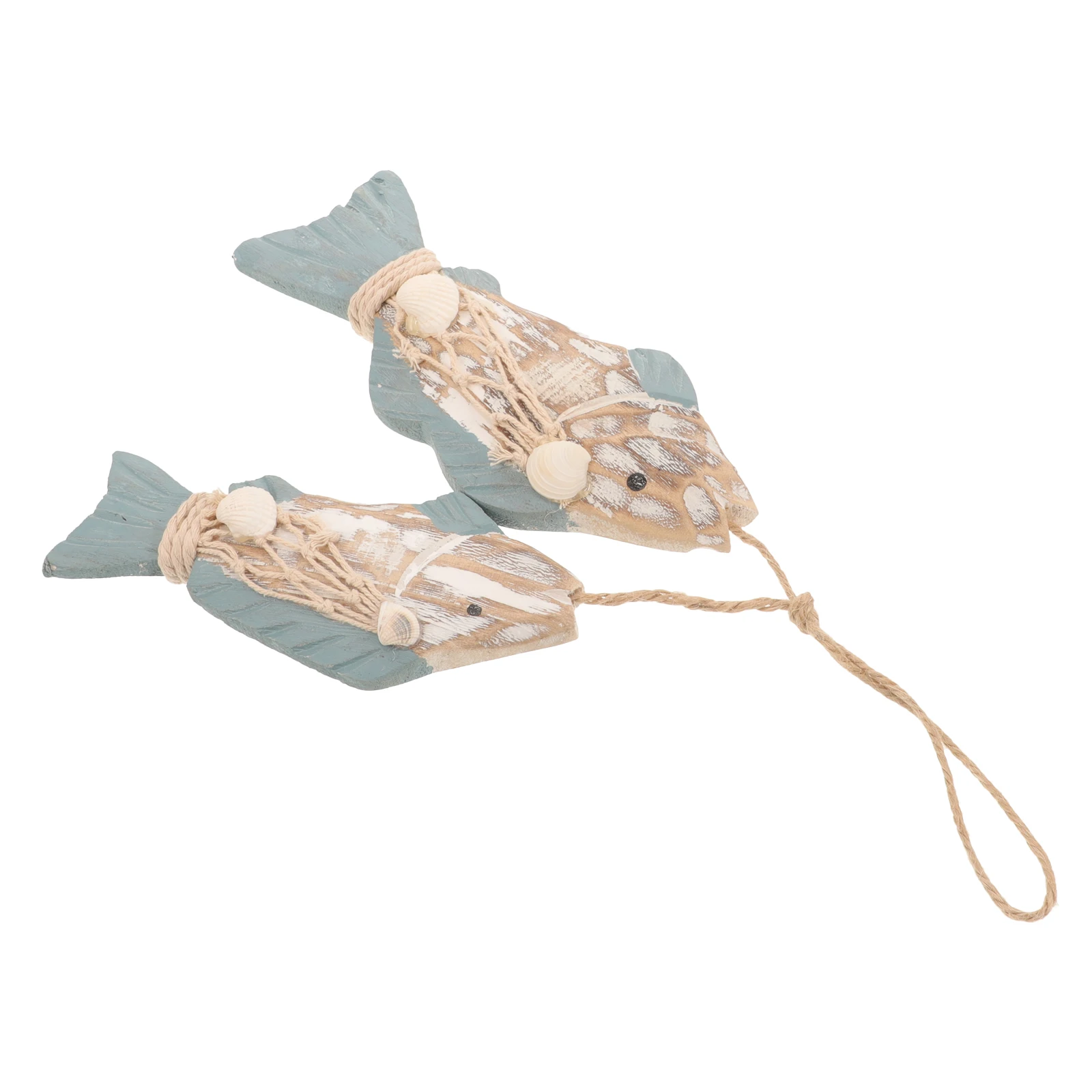 

Mediterranean Fish Wall Retro Decor Ocean Theme Bathroom Nautical Style Sea Fish Pendant Wall Hanging nament