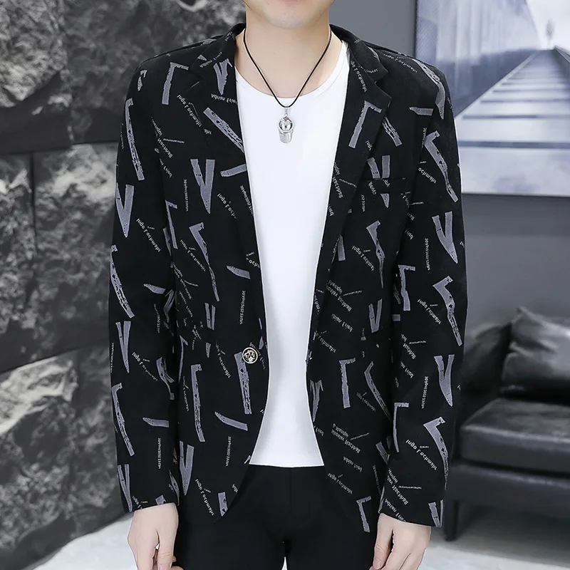 السترة الجديدة للرجال أزياء الأعمال شهم ضئيلة خطابات النمط البريطاني أداء في الهواء الطلق الاتجاه الزفاف مأدبة عارضة السترة #5