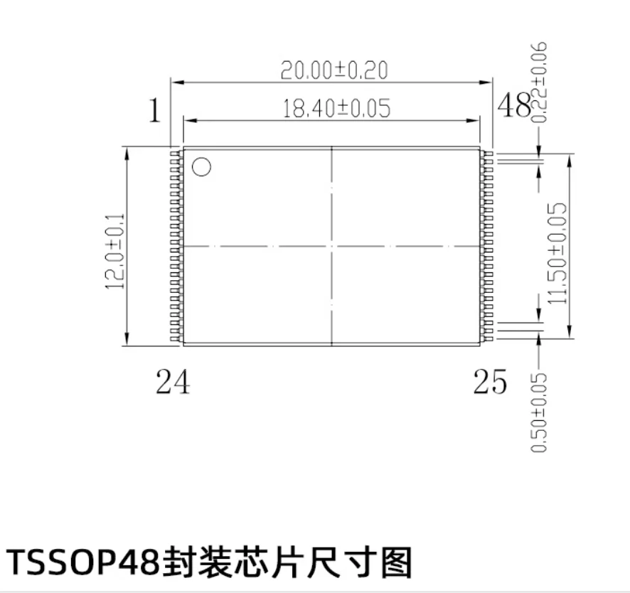 TSOP48 package chip burning socket test adapter on board solder free test extension socket flash download