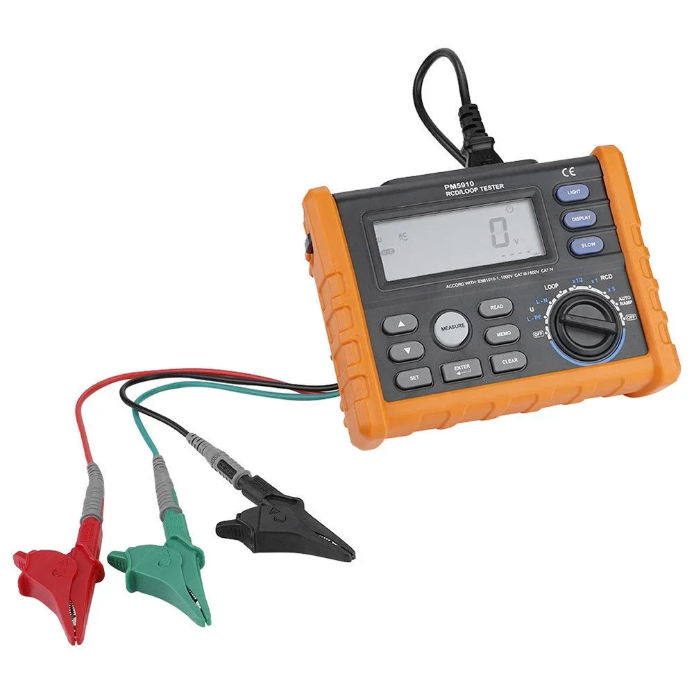 2025MS5910  Loop Resistance Tester Digital RCD Tester Multimeter