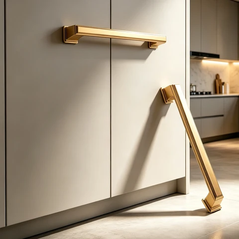 10PCS Cabinet Handles Champagne Bronze Cabinet Pull Handles Hardware Cupboard Drawer Pulls