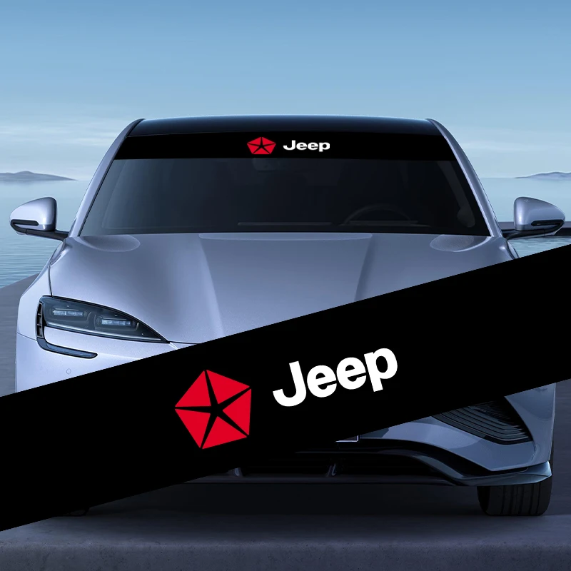 

Car Front Windshield Stickers Front and Rear Decorative Stickers For Jeep renegade grand cherokee xj wrangler jl patriot compass