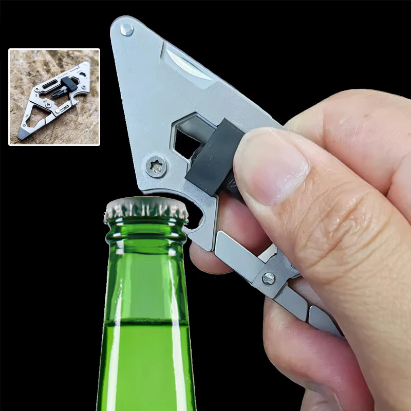 

Outdoor Portable EDC Multifunctional Mobile Phone Card Retrieval Needle Keychain Opner Screwdriver Tool
