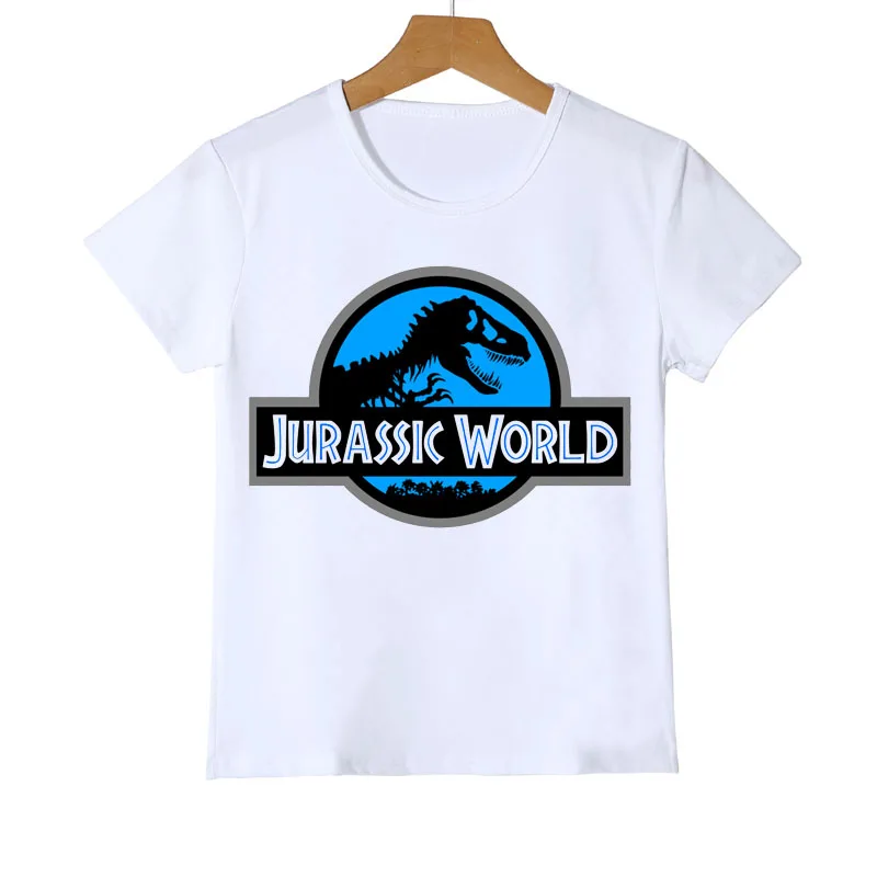 

2022 New Style Kids Jurassic park/world graphic T-shirts boys girls kids clothes Dinosaur animal print t shirt camisetas tops