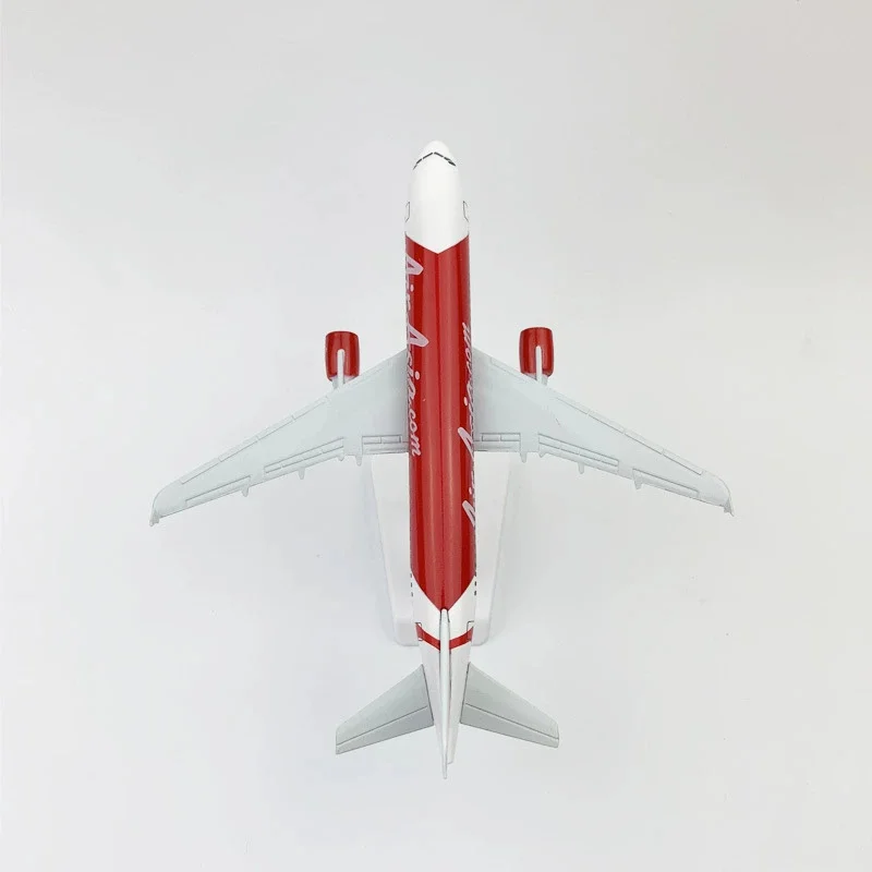 20 سنتيمتر نموذج طائرة Airasia ايرباص A320 سبيكة معدنية دييكاست 1:400 مقياس لعبة الطائرة مع عرض موقف الأطفال التعليم الطائرة