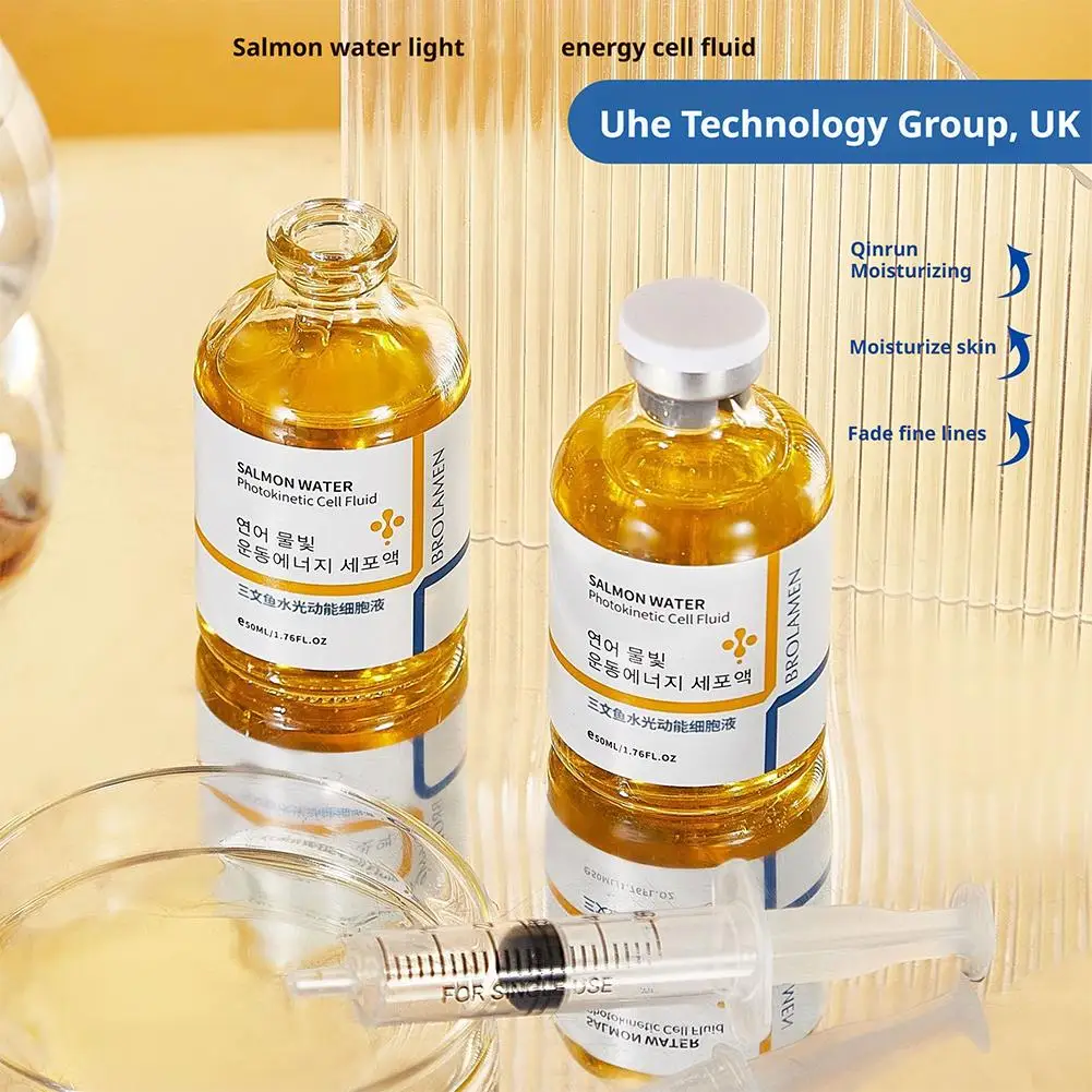 

Эссенция для лица с экстрактом лосося Photokineic Cell Fluid: Восстановление кожного барьера, питание, омоложение, длительное увлажнение, антивозрастной уход против морщин
