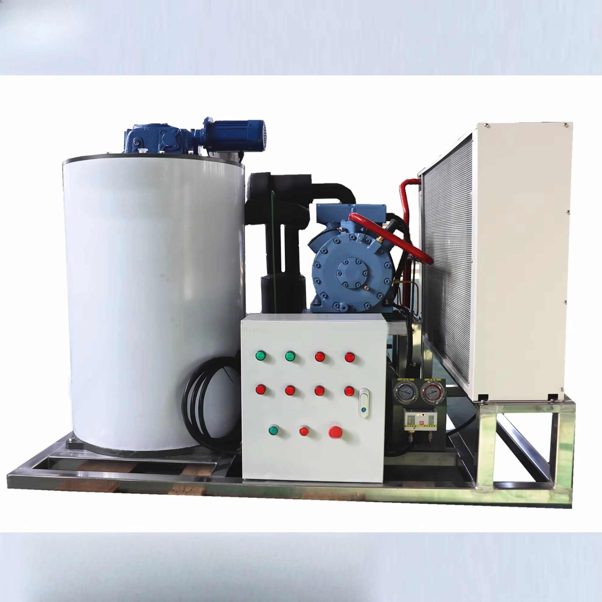 Commercial 220V Dry Ice Making Machine Big Capacity Industrial Flake Ice Maker for Small Commercial and Industrial Use