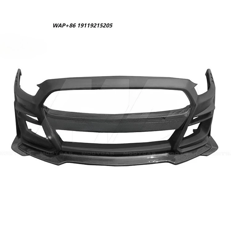 

Shelby Gt500 Style Half Carbon Fiber Front Bumper for 2015-2018 Mustang