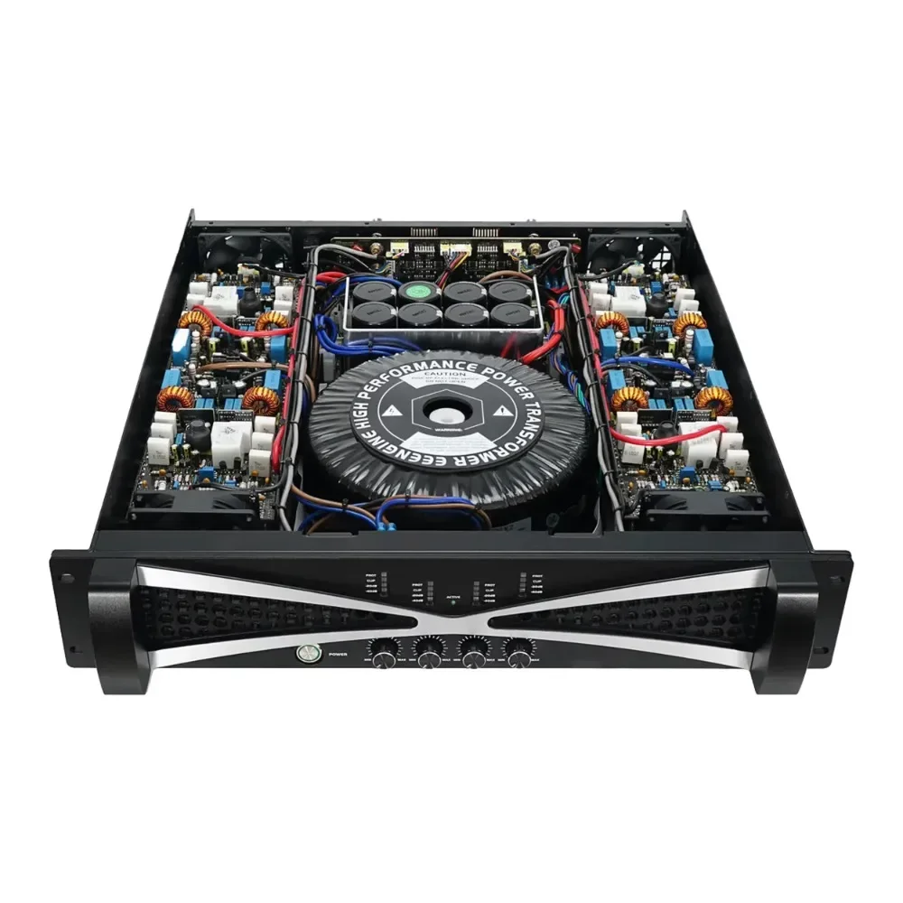 Class TD active 1500W high-power 4-channel amplifier with 8ohm impedance for large-scale stage concerts and outdoor performances