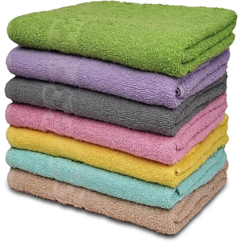 

7-Pack Bath Towels - 30" x 54" - Ultra Soft 100% Cotton Large Bath Towels- Highly Absorbent for Bathroom