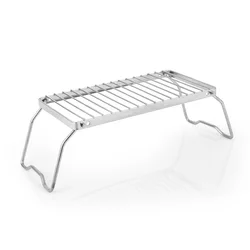 Portable Outdoor Folding Stand Stainless Steel Stove Head Holder Grill Picnic Barbecue Cooking Holder