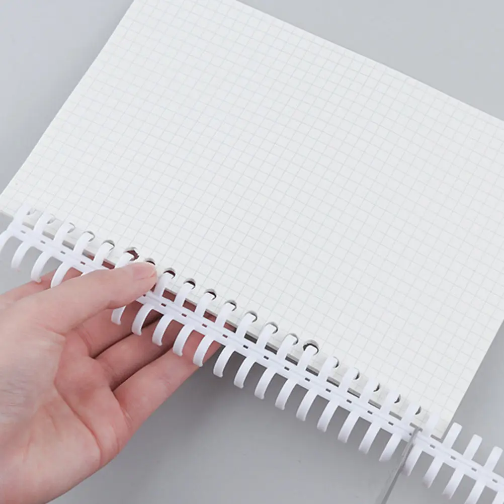 

10 шт. сменных спиральных пружин для переплета, 30 отверстий, черные, пластиковые, гибкие, для блокнотов А4, В5, для переплета на кольцах, для офиса