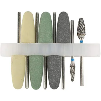 DENTASOP 8-teiliges Polierfräser-Set auf robuster Silikonbasis, präzise fertig mit Zahnschleif aus Wolframstahl