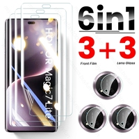 6In1 HD Camera Glass For Honor Magic7 Lite X9c Magic7Lite Magic 7Lite 7 Light Honer X 9c 5G Cover Screen Protector Hydrogel Film