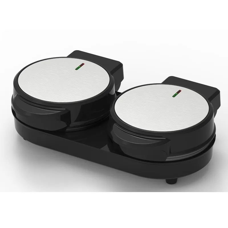 Double Waffle Maker, Sandwich Mini Waffle Maker with Non-Stick Coating, Electric Donut Maker with Temperature Control