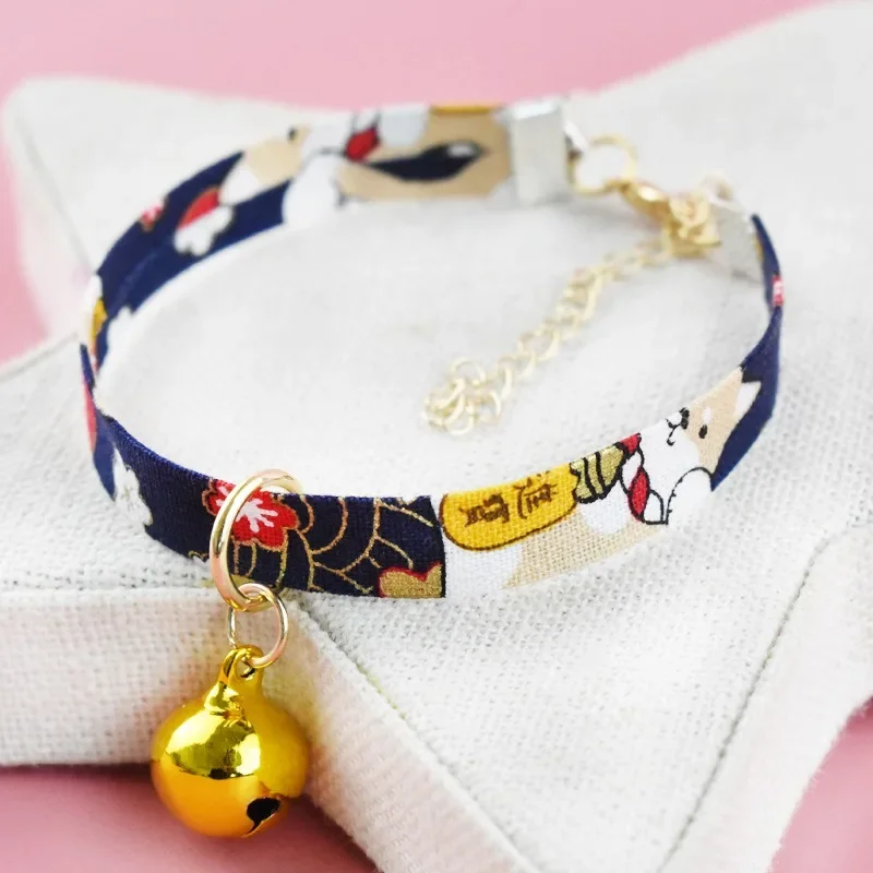 Cat Collars With Bell Pendant Adjustable Puppy Kitten Necklace Cartoon  Cats Collars With Bells Cat Accessories Pet Supplies