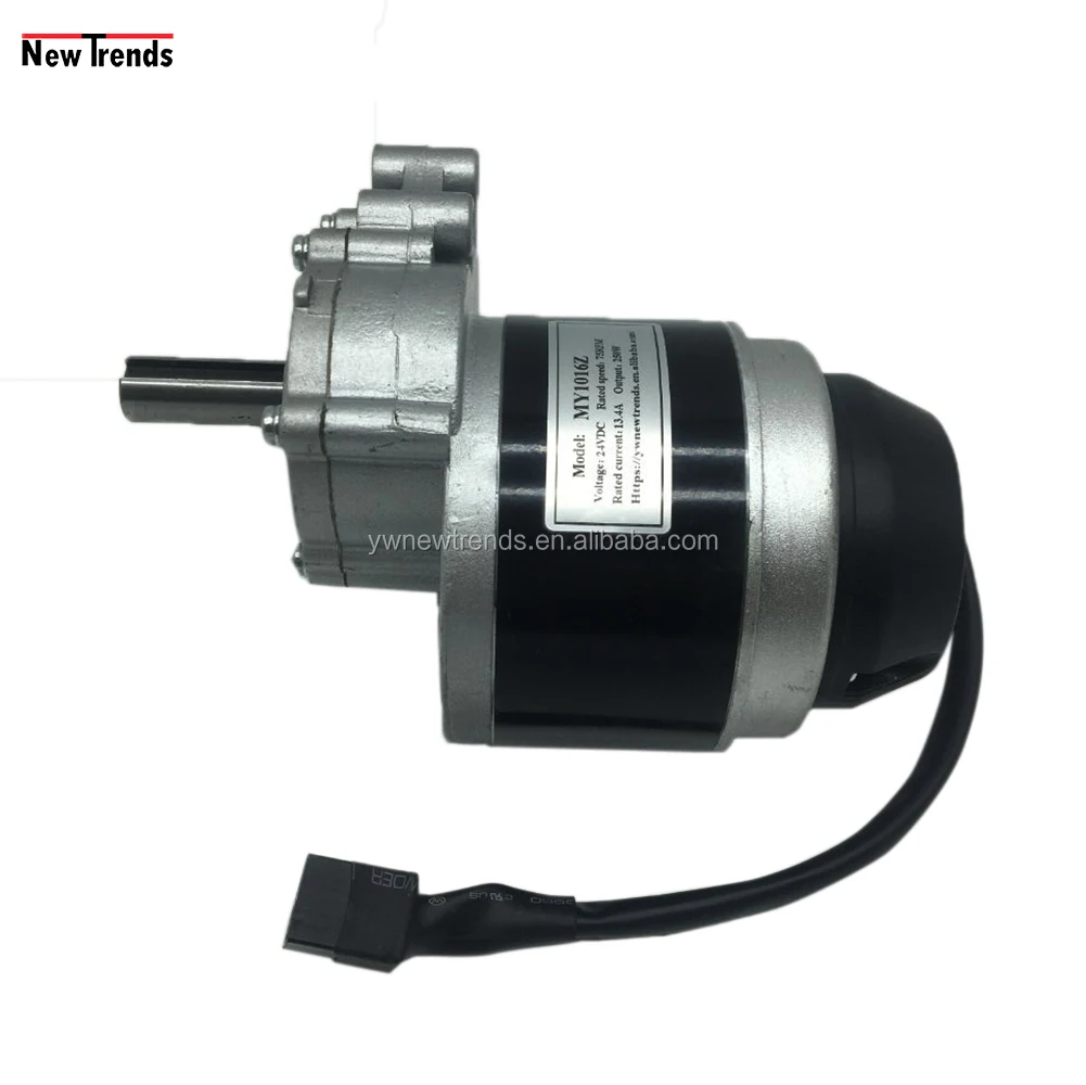 New Arrival MY1016Z Geared Brushed Electromagnetic Brake Motor For Wheel Chair Robot High Torque Engine 75 RPM 120 RPM 160RPM