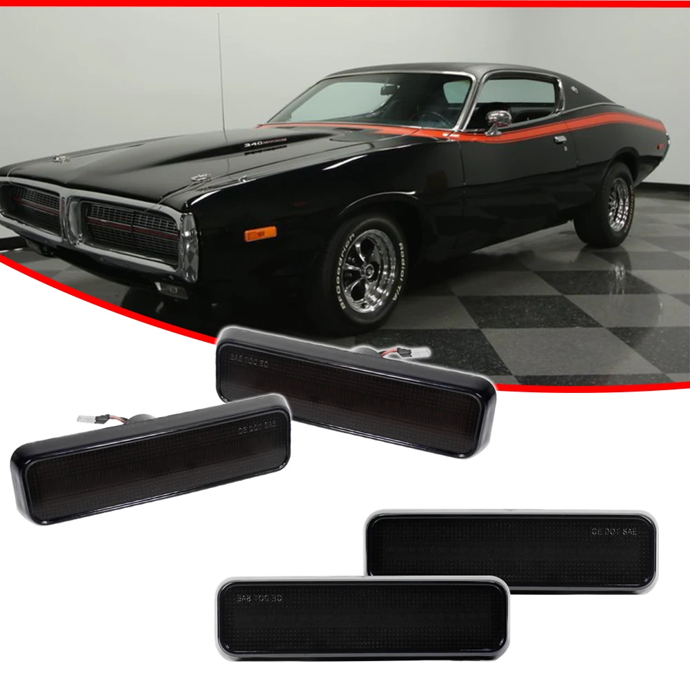 Seiten markierung leuchten der vorderen/hinteren Stoßstange für Dodge Charger Dart Espe, für Plymouth Barracuda Satellite Duster Valiant